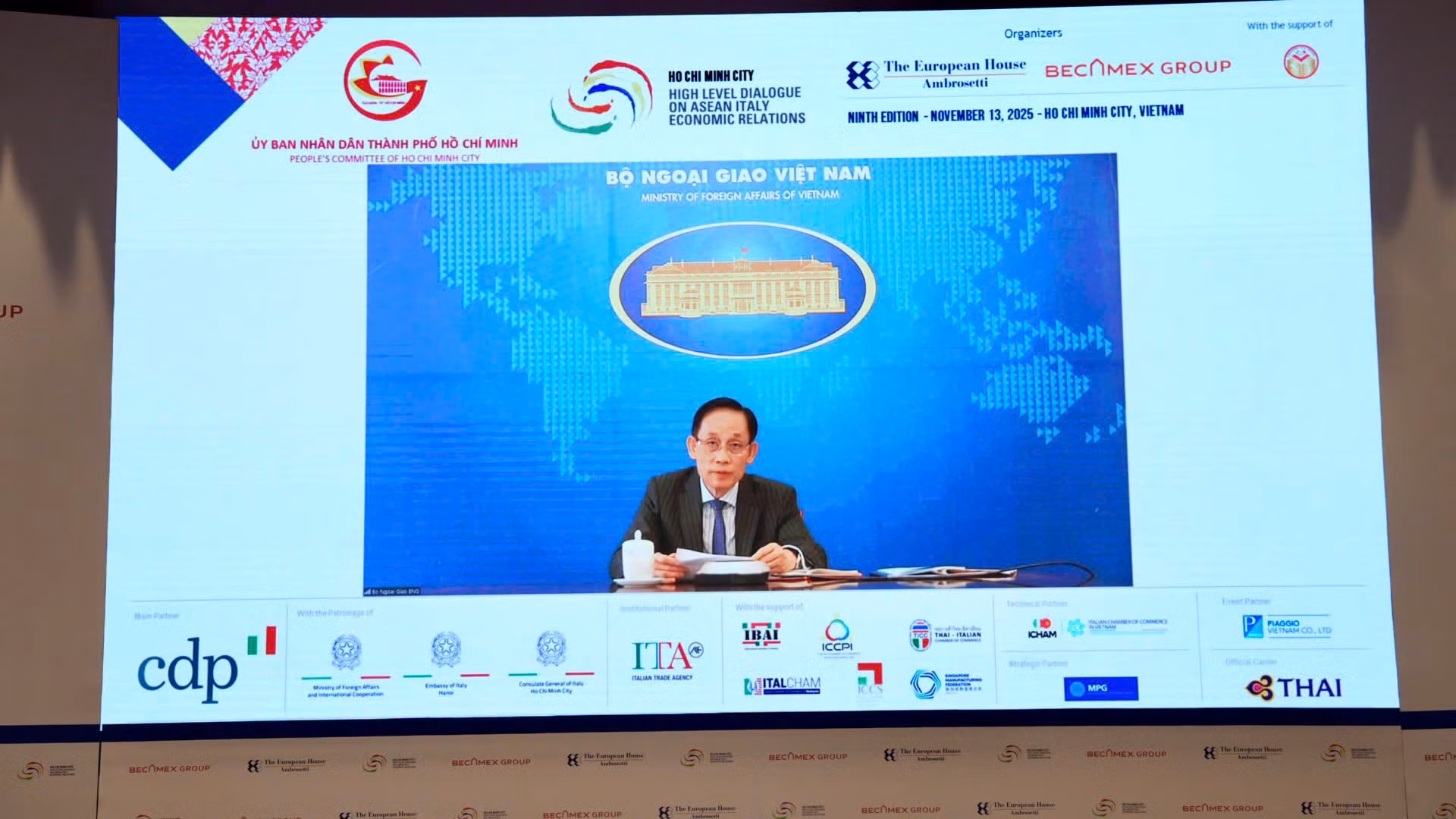 TP Hồ Chí Minh đăng cai Diễn đàn ASEAN - Italia 2025: Khẳng định vai trò kết nối vùng và trung tâm hợp tác quốc tế -0