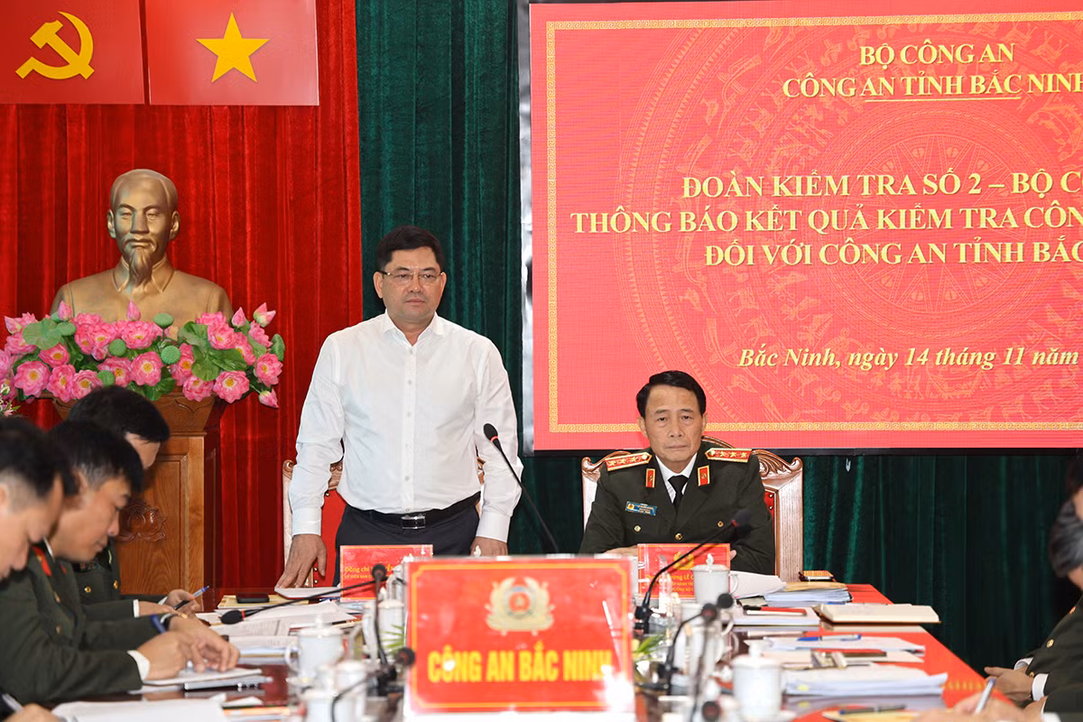 Thứ trưởng Lê Quốc Hùng kiểm tra công tác tại Công an tỉnh Bắc Ninh -0