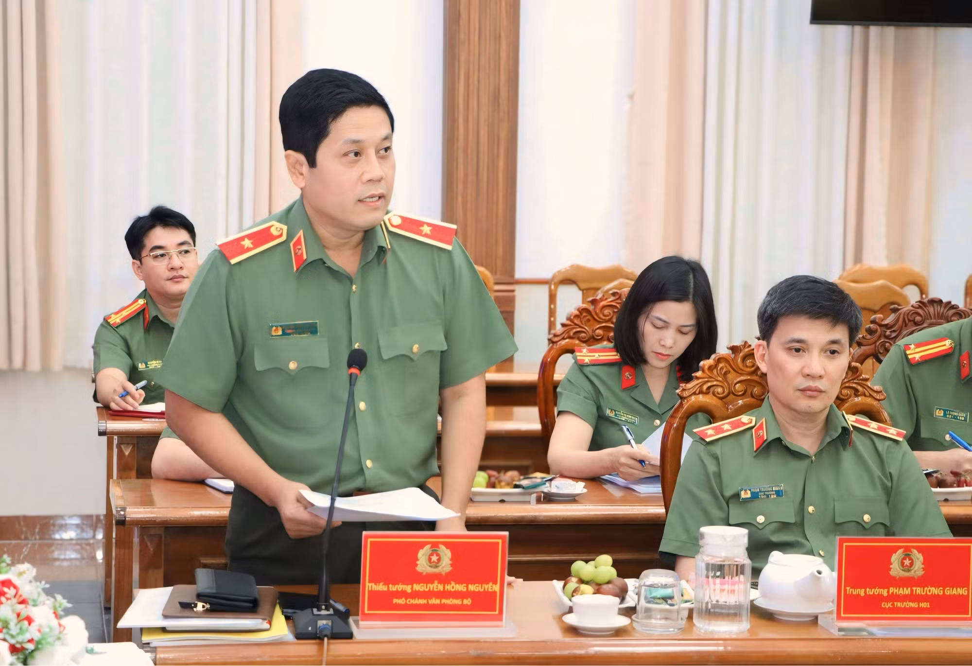 Thứ trưởng Đặng Hồng Đức làm việc với Công an tỉnh Cà Mau -0