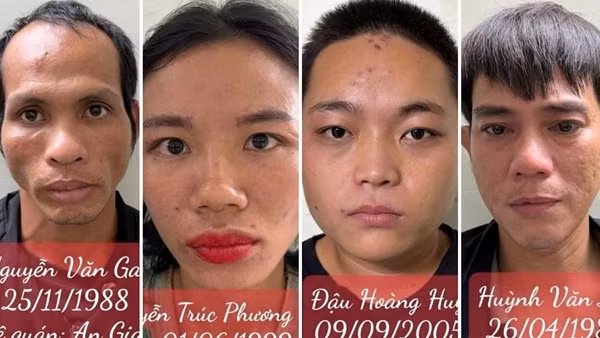 Bắt giữ 4 đối tượng cướp xe máy, đánh người dưới gầm cầu