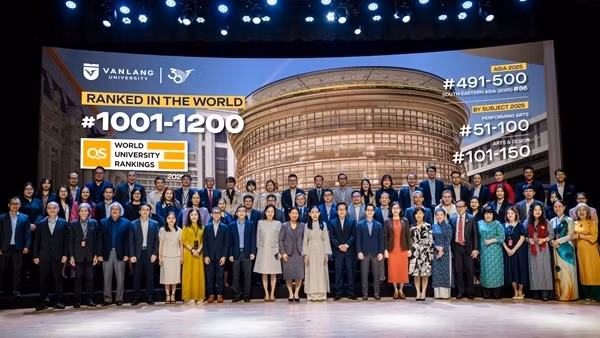 Trường Đại học Văn Lang vào top 1001 - 1200 đại học hàng đầu thế giới, top 392 toàn cầu về danh tiếng học thuật