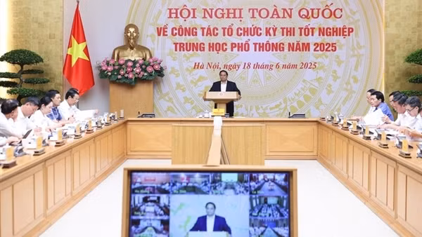 Thủ tướng chủ trì Hội nghị toàn quốc chuẩn bị Kỳ thi tốt nghiệp THPT năm 2025