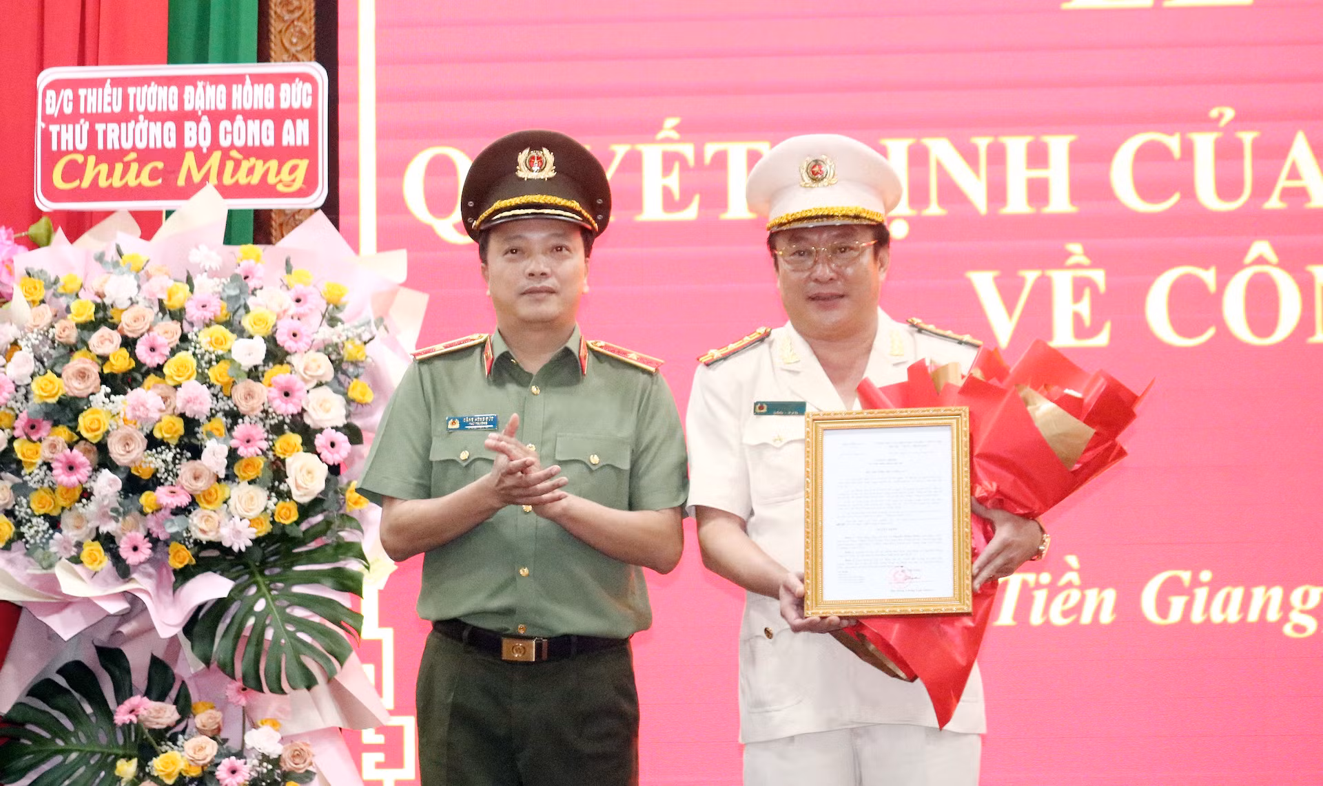 Bộ Công an công bố các quyết định về công tác cán bộ tại các tỉnh miền Tây Nam bộ -0