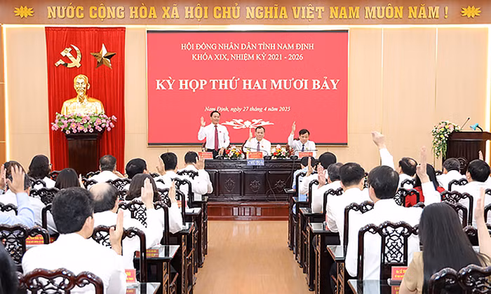 Thông qua chủ trương sắp xếp đơn vị hành chính tỉnh Nam Định -0