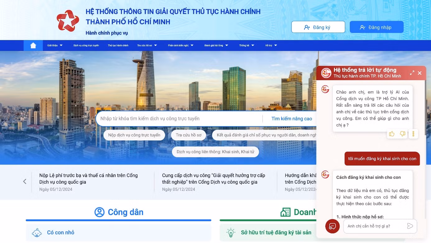 Trợ lý AI giúp nâng cao hiệu quả giải quyết thủ tục hành chính -0