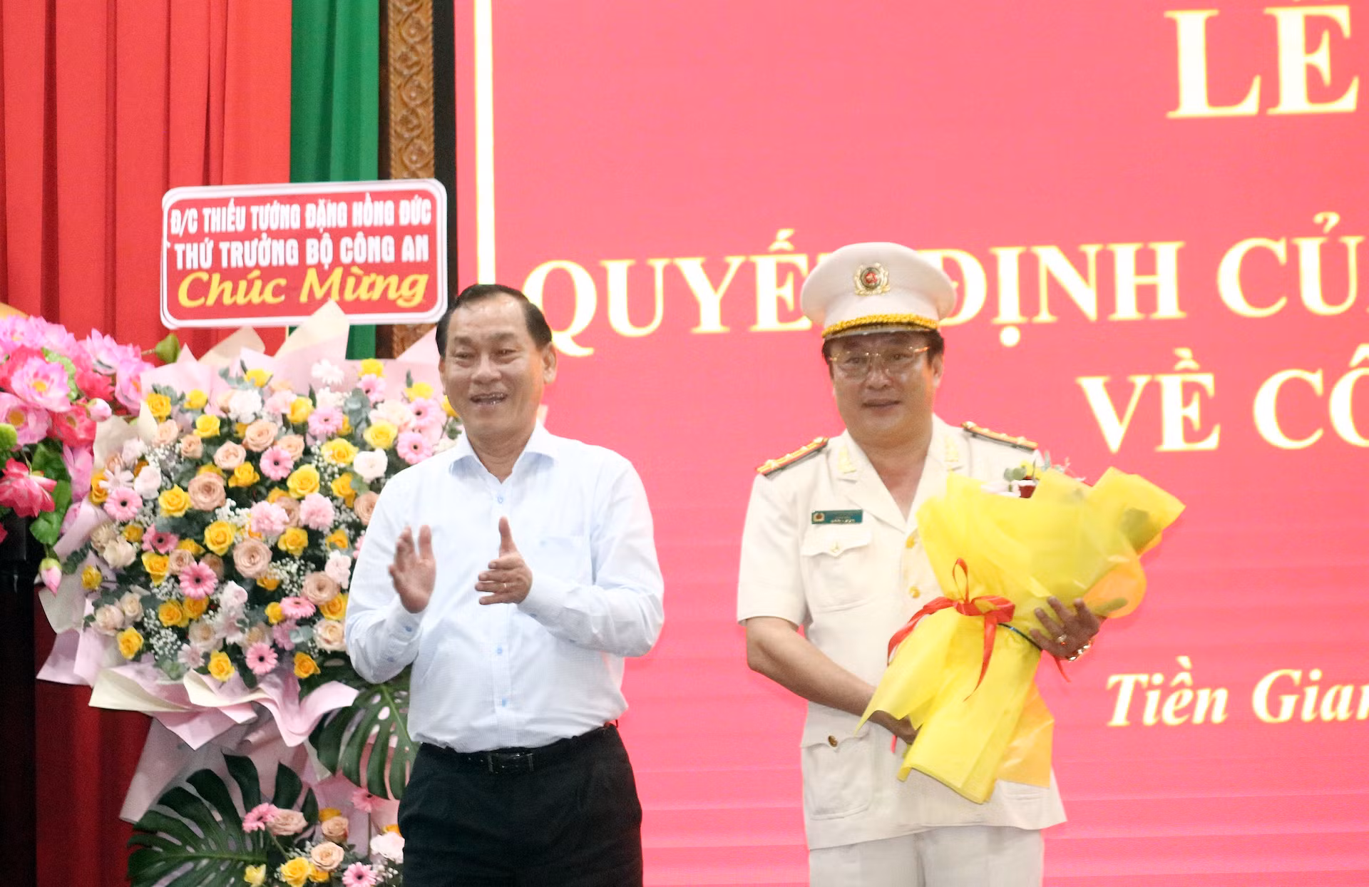 Bộ Công an công bố các quyết định về công tác cán bộ tại các tỉnh miền Tây Nam bộ -1