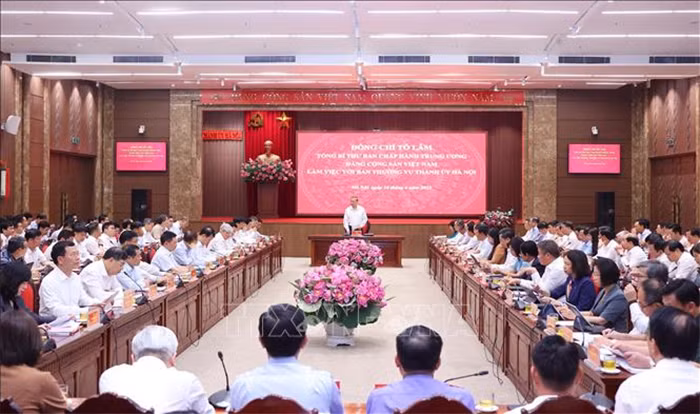 Tổng Bí thư Tô Lâm: Định hình một tầm nhìn mới cho Thủ đô trong thời đại mới -0