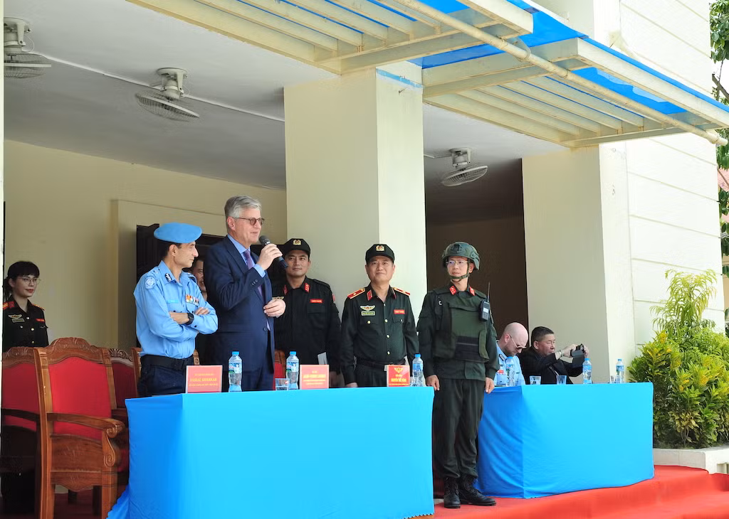 Phó tổng thư ký Liên hợp quốc đến thăm và làm việc&nbsp;với Văn phòng thường trực Bộ Công an về gìn giữ hòa bình Liên hợp quốc -0