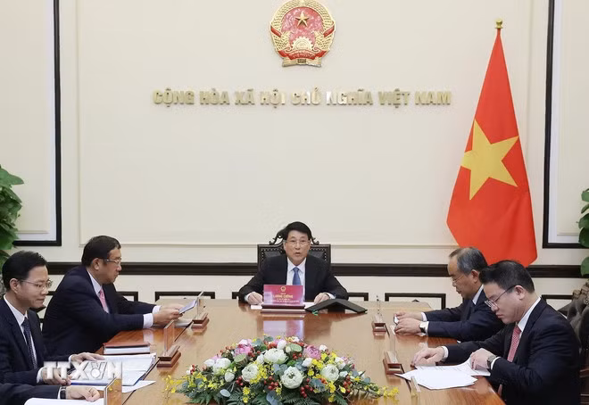 Chủ tịch nước Lương Cường điện đàm với Tổng thống Hàn Quốc Lee Jae Myung -2