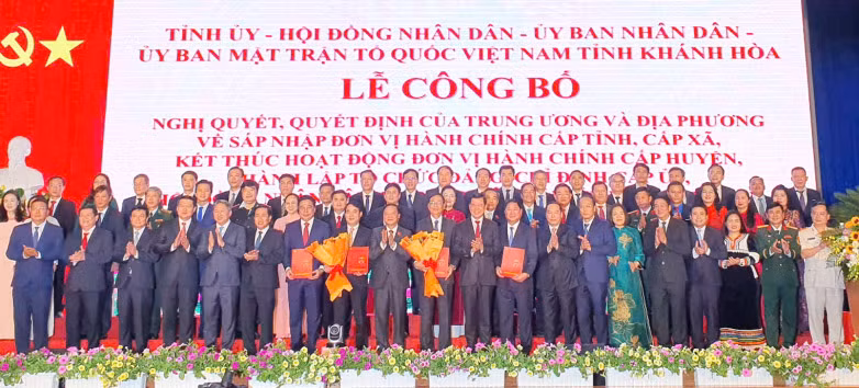 Công bố Nghị quyết, Quyết định về đơn vị hành chính tại tỉnh Khánh Hòa mới -0