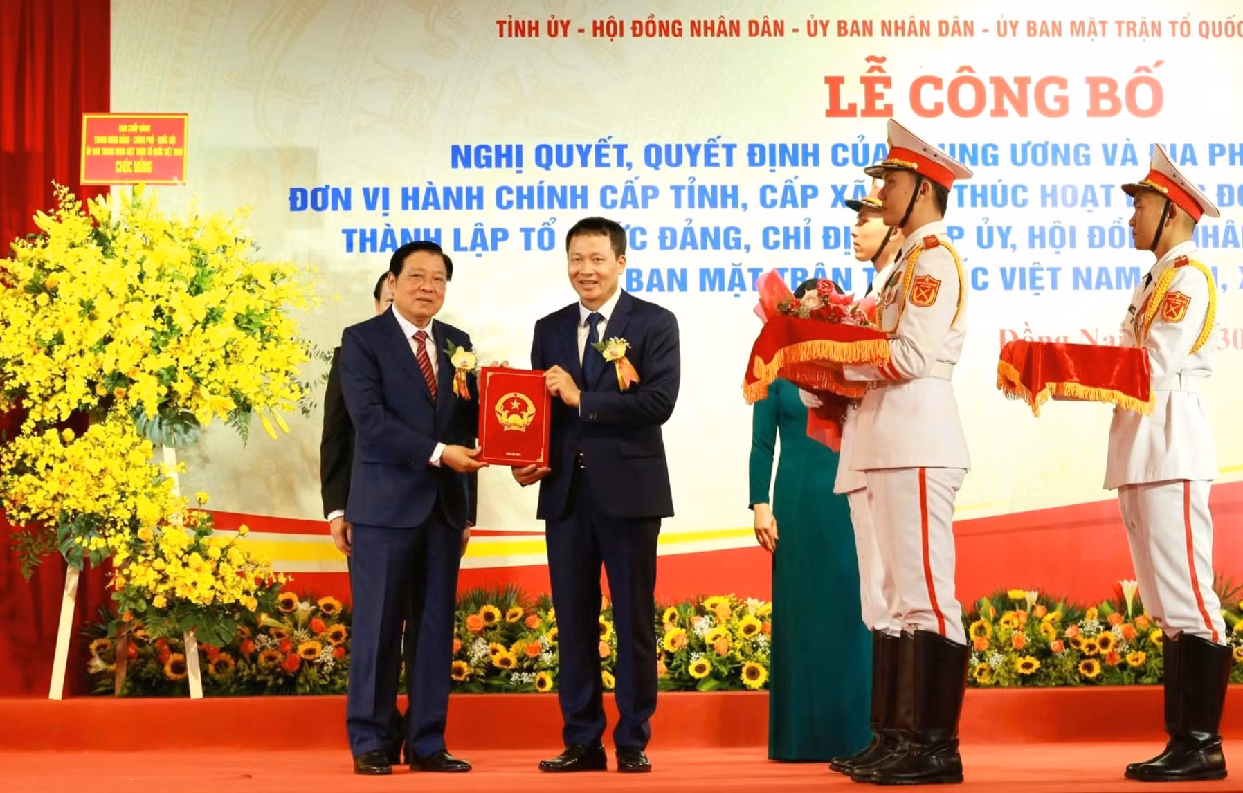 Công bố các quyết định thành lập Đảng bộ tỉnh và nhân sự lãnh đạo tỉnh Đồng Nai mới -0
