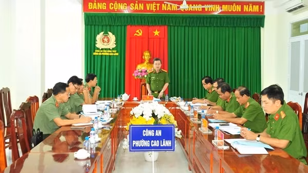 Công an Đồng Tháp kiểm tra việc sắp xếp, tổ chức lại đơn vị hành chính các cấp