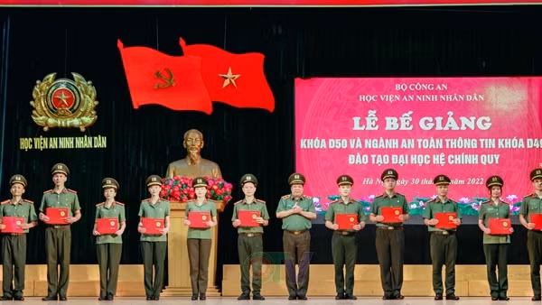 Học viện ANND trao bằng tốt nghiệp cho học viên Khoá D50 và Khoá D49
