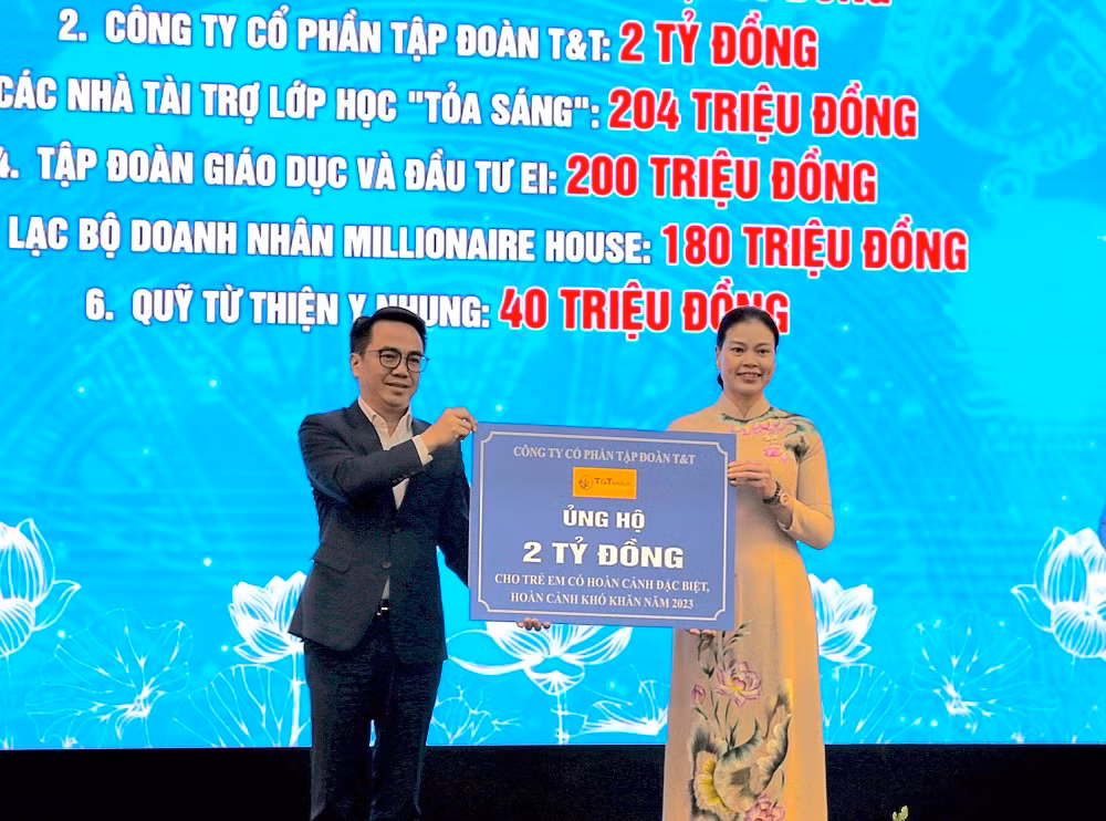 T&T Group ủng hộ 2 tỷ đồng hỗ trợ trẻ em có hoàn cảnh khó khăn -0