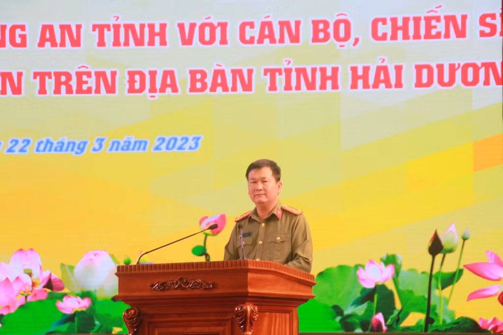Đơn vị đầu tiên trong toàn quốc tổ chức đối thoại giữa Đảng uỷ, giám đốc Công an tỉnh và Công an cơ sở -0