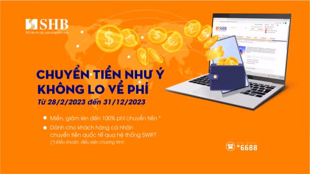 Nhiều ưu đãi hấp dẫn khi giao dịch thanh toán quốc tế tại SHB -0