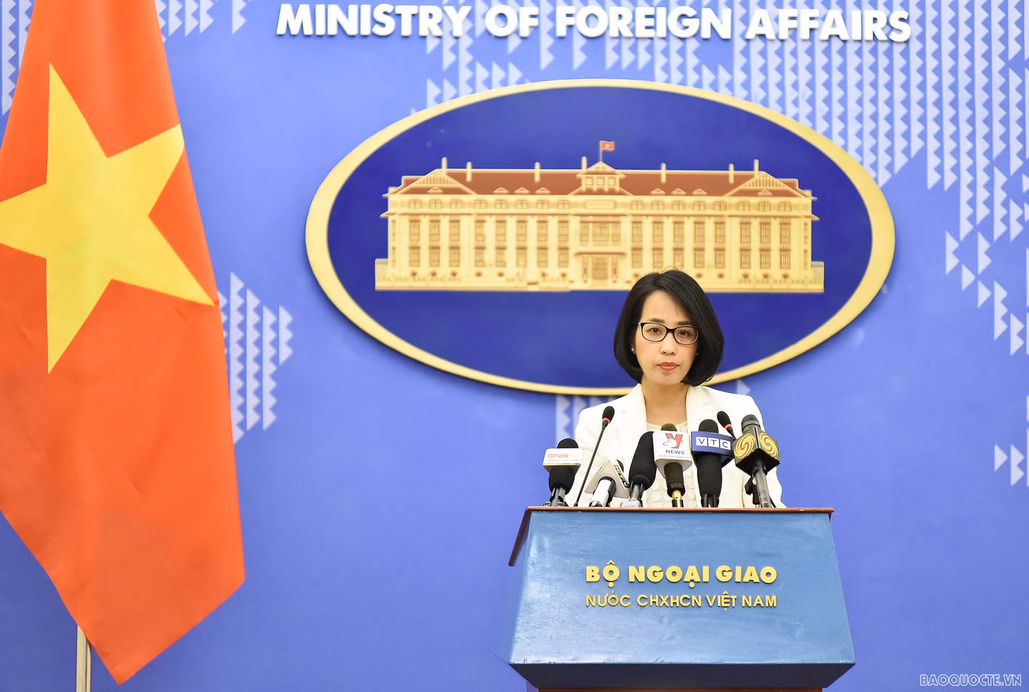 Phó Phát ngôn Bộ Ngoại giao Phạm Thu Hằng.