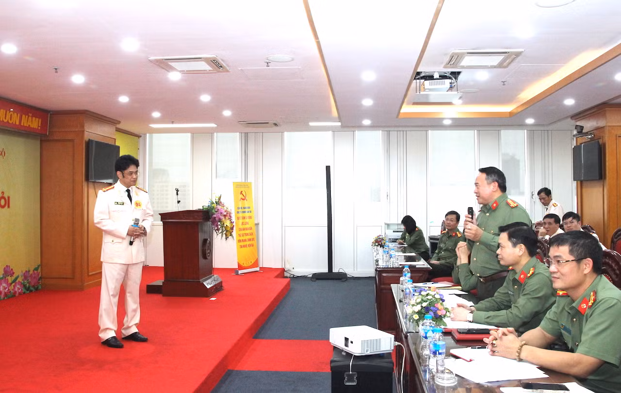Trung tá Phạm Sơn Tùng đoạt giải A Hội thi Bí thư Chi bộ giỏi Cục Tổ chức cán bộ -0
