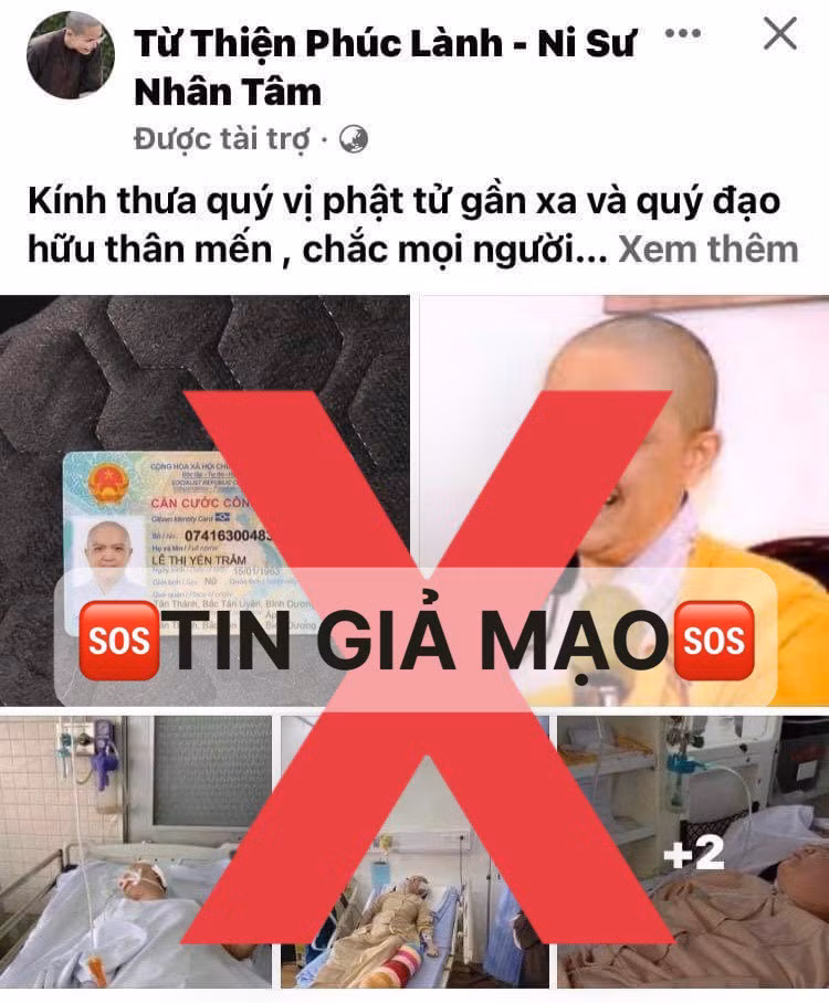 Giả căn cước công dân của nhà sư để lừa đảo -0