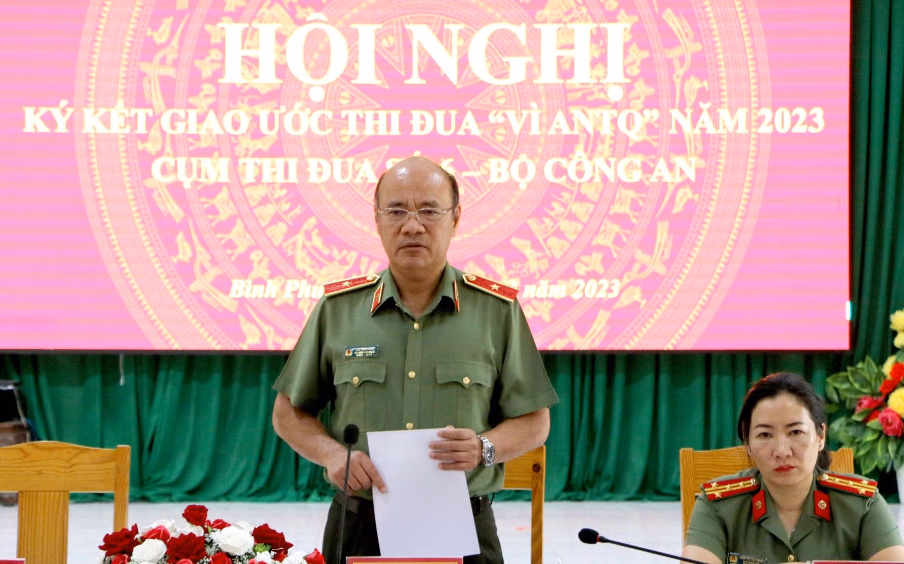 Cụm thi đua số 6, Bộ Công an ký kết giao ước thi đua năm 2023 -0