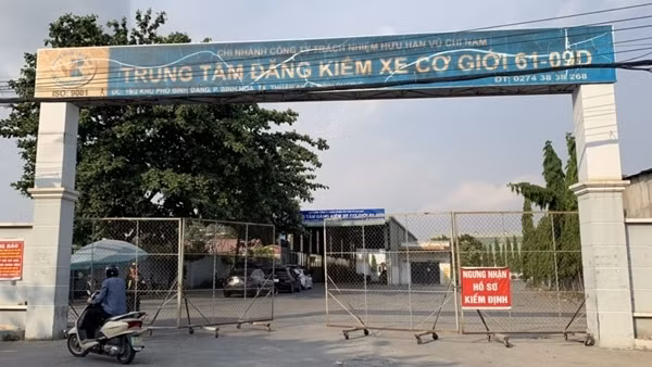 Trung tâm đăng kiểm xe cơ giới&nbsp;61-09D bỏ qua nhiều lỗi vi phạm