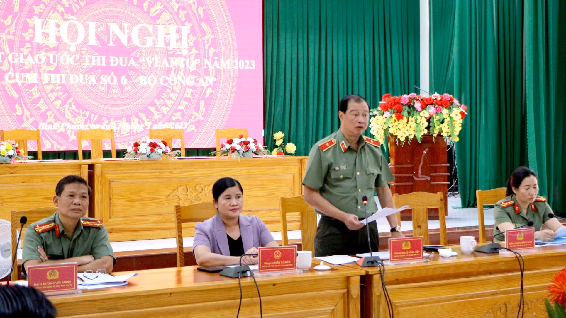 Cụm thi đua số 6, Bộ Công an ký kết giao ước thi đua năm 2023 -0