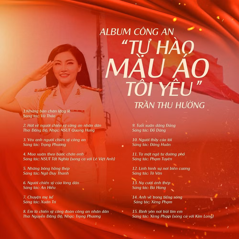 Thượng úy Thu Hường ra mắt album “Tự hào màu áo tôi yêu” -0