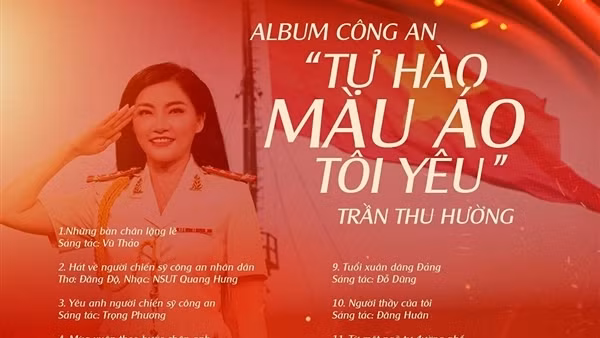 Thượng úy Thu Hường ra mắt album “Tự hào màu áo tôi yêu”