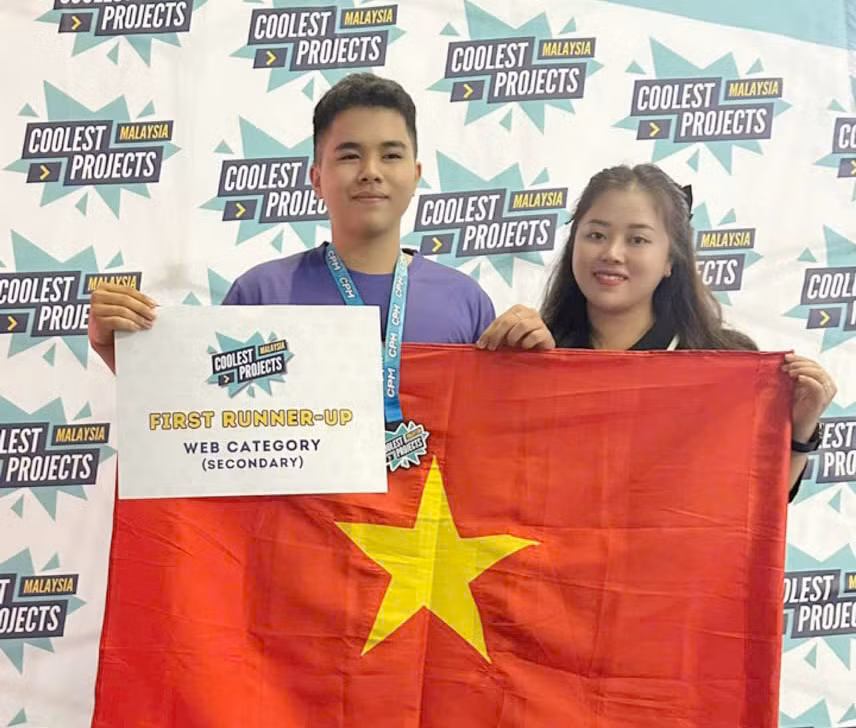 Cậu học trò Sóc Trăng đoạt Á quân 1 cuộc thi lập trình Coolest Project Malaysia -0