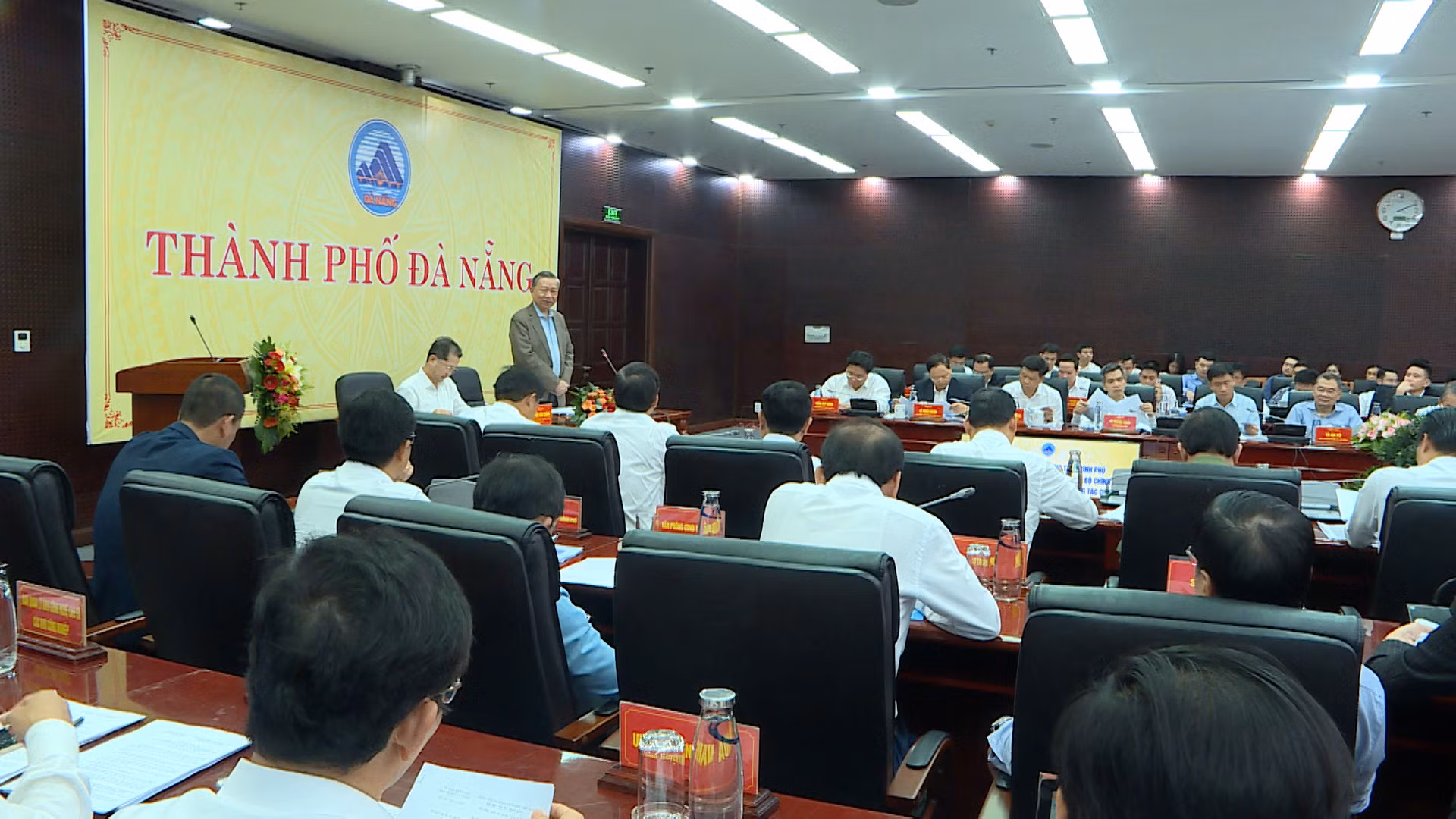 Bộ trưởng Tô Lâm trưởng đoàn Công tác Chính phủ làm việc với TP Đà Nẵng -0
