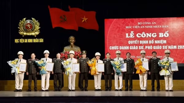 Ngành Khoa học An ninh có 14 nhà giáo đạt chuẩn GS, PGS năm 2023