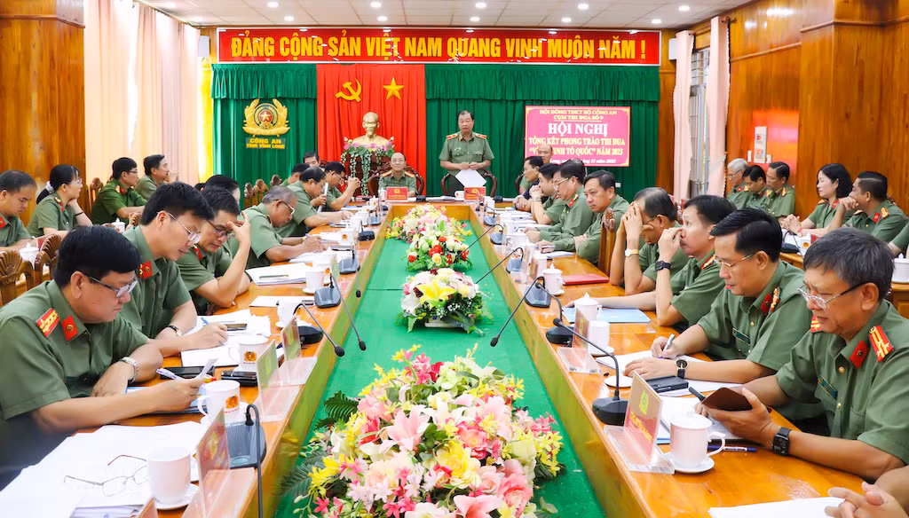 Cụm thi đua số 9 tổng kết phong trào thi đua Vì an ninh Tổ quốc năm 2023 -0