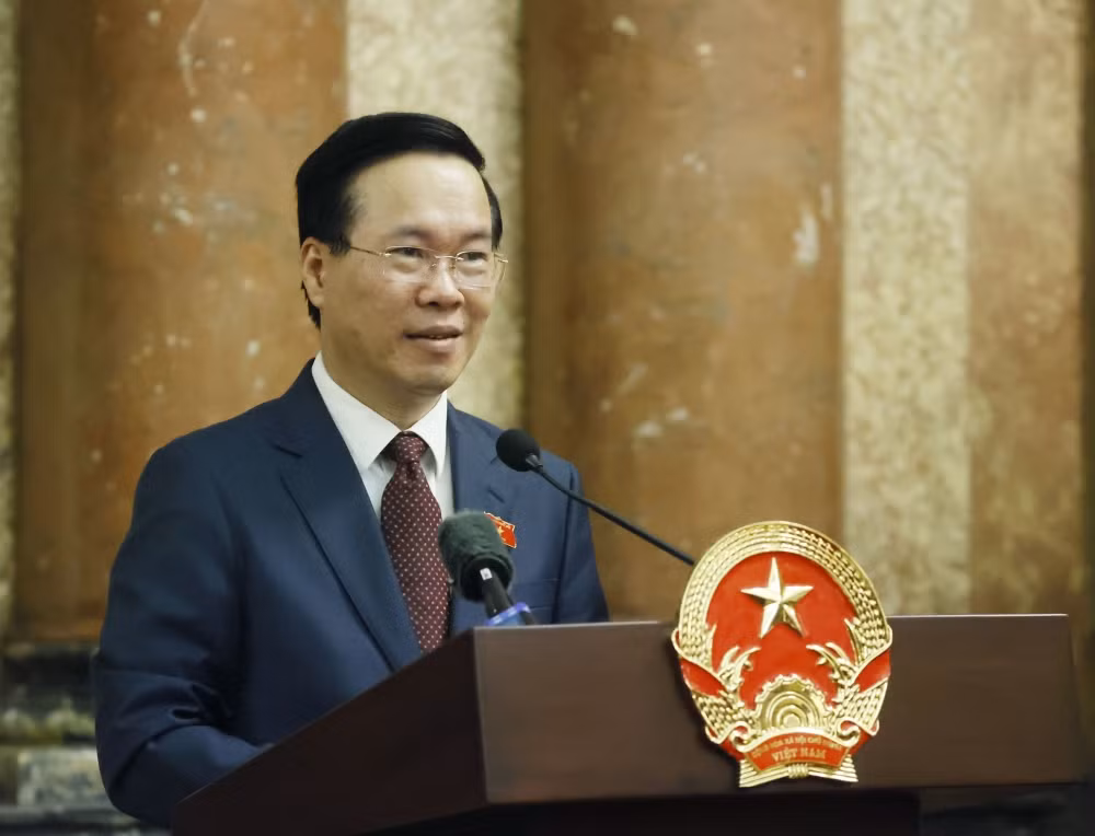 Chủ tịch nước tiếp Đoàn phong trào Chữ thập đỏ và Trăng lưỡi lưỡi liềm đỏ -0