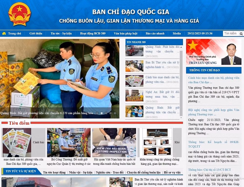 Cảnh báo mạo danh cán bộ, phóng viên của Ban Chỉ đạo 389 quốc gia -0