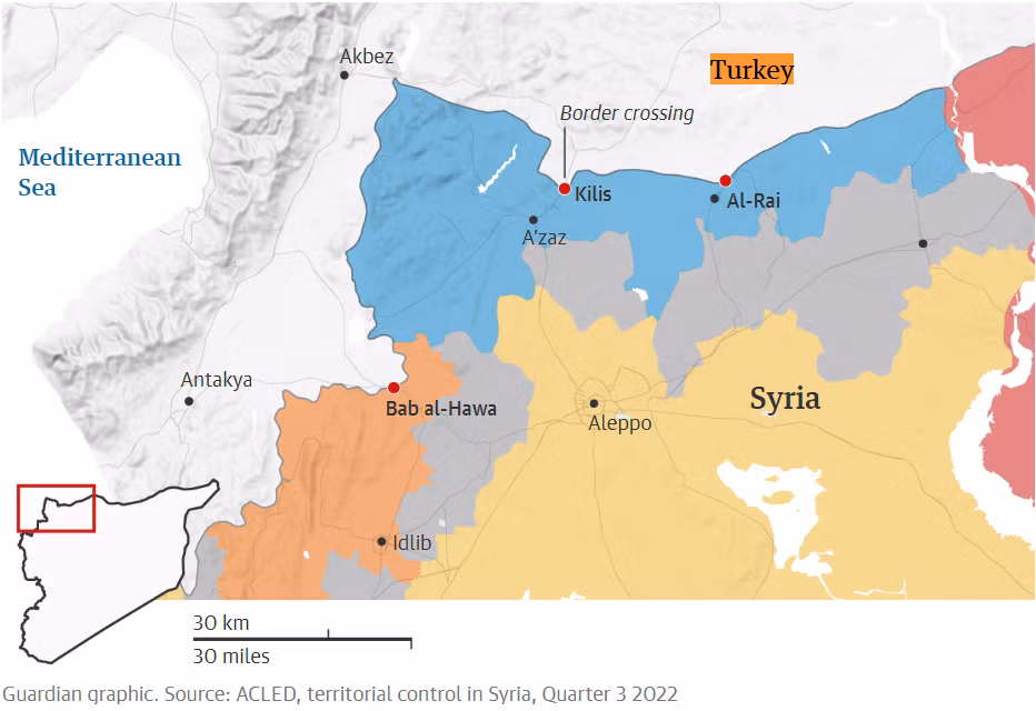 Thủ lĩnh phiến quân Syria đăng đàn xin viện trợ động đất -0