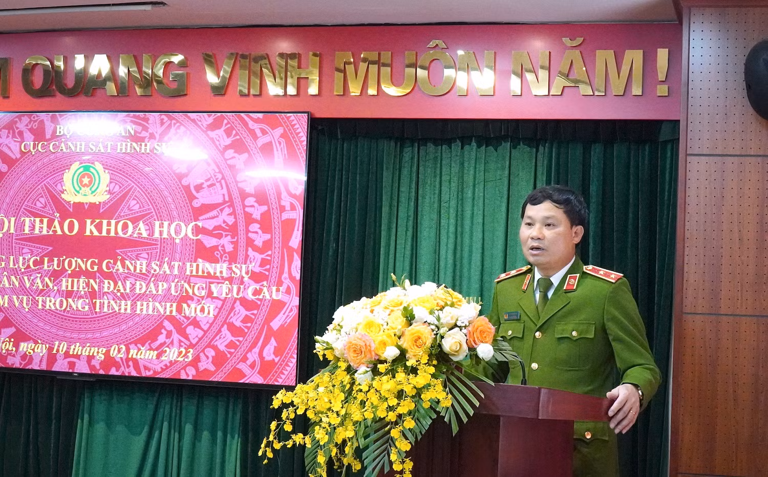Hội thảo khoa học “Xây dựng lực lượng Cảnh sát hình sự bản lĩnh, nhân văn, hiện đại đáp ứng yêu cầu nhiệm vụ trong tình hình mới” -0