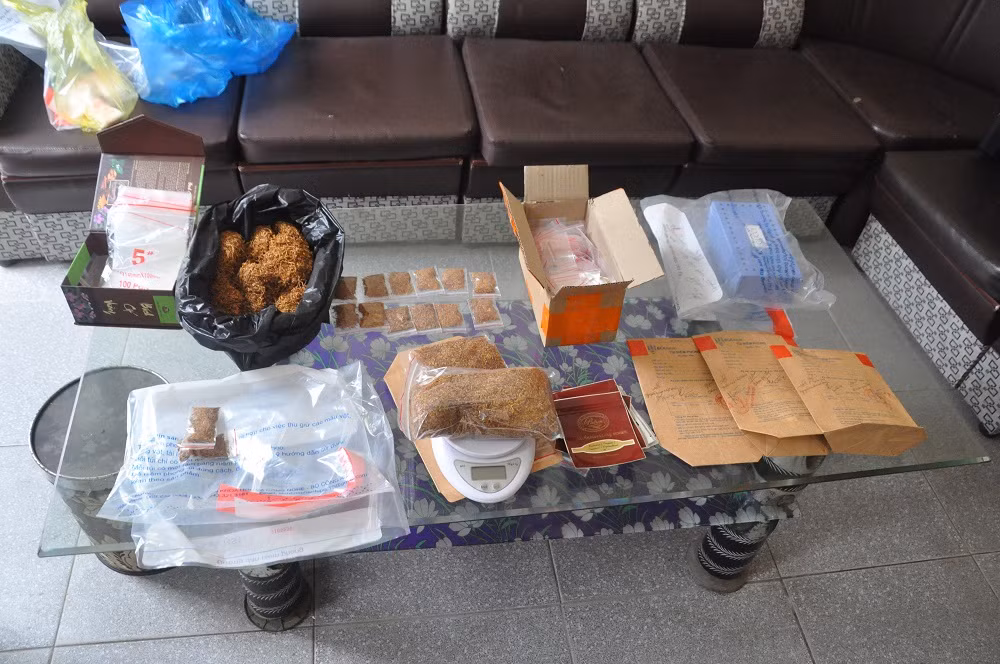 Khởi tố các đối tượng mua bán Cỏ Mỹ -1