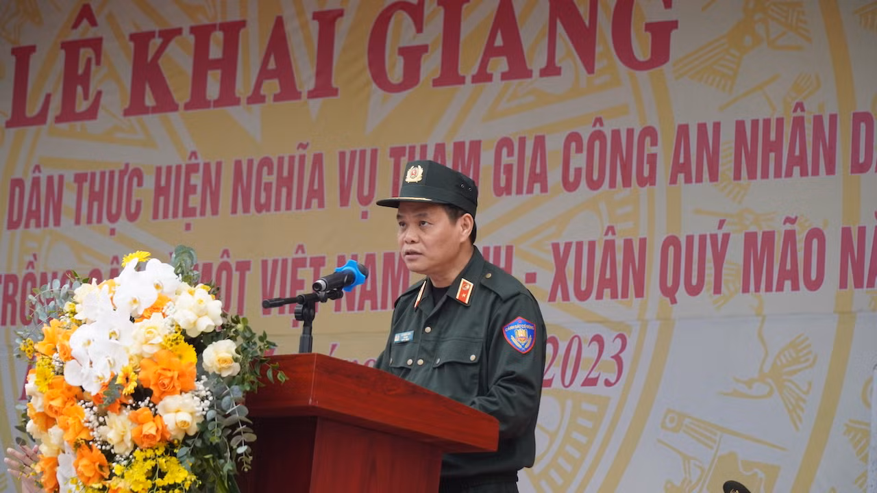 Rộn ràng khai giảng khóa huấn luyện công dân thực hiện nghĩa vụ tham gia CAND -0