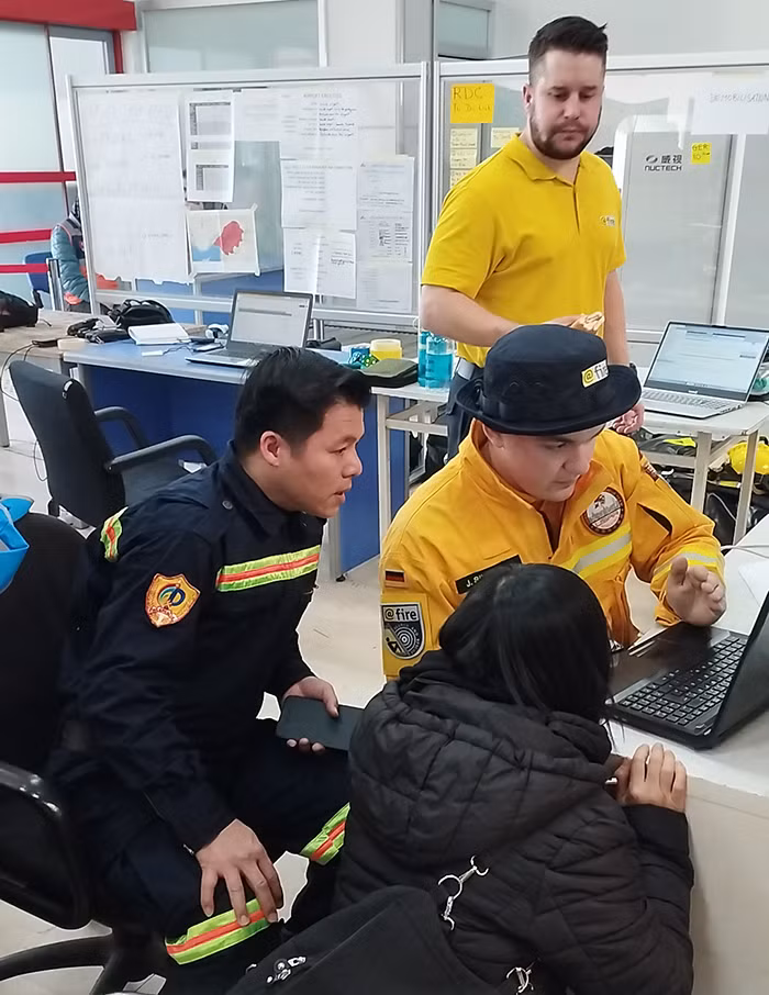 Đoàn công tác cứu nạn quốc tế của Bộ Công an đã tới Thổ Nhĩ Kỳ -0