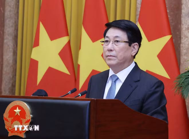 Chủ tịch nước Lương Cường tiếp Đại sứ các nước trình Thư ủy nhiệm -0