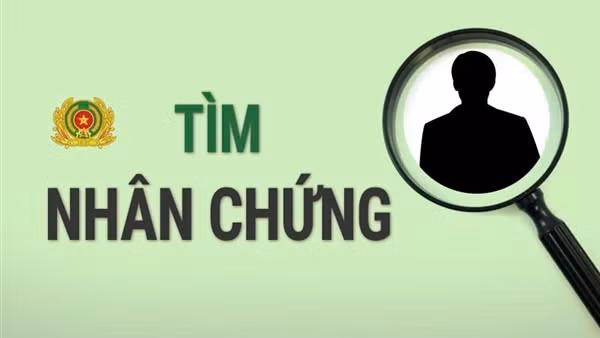 Tìm nhân chứng vụ tai nạn giao thông đường bộ