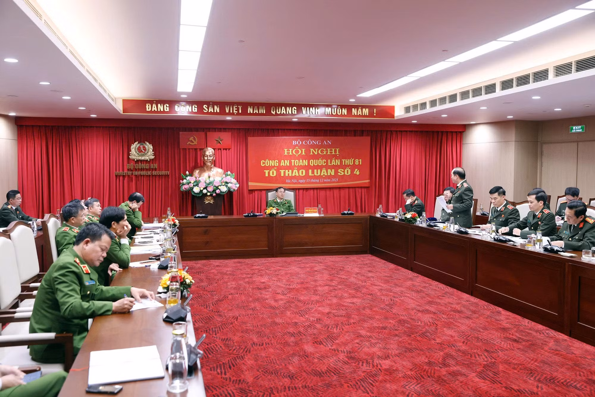 Phát huy dân chủ, trí tuệ phiên thảo luận tổ Hội nghị Công an toàn quốc lần thứ 81 -0