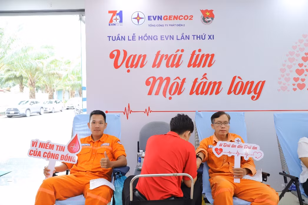 EVNGENCO2 đóng góp hơn 700 đơn vị máu trong Tuần lễ hồng EVN lần XI -0