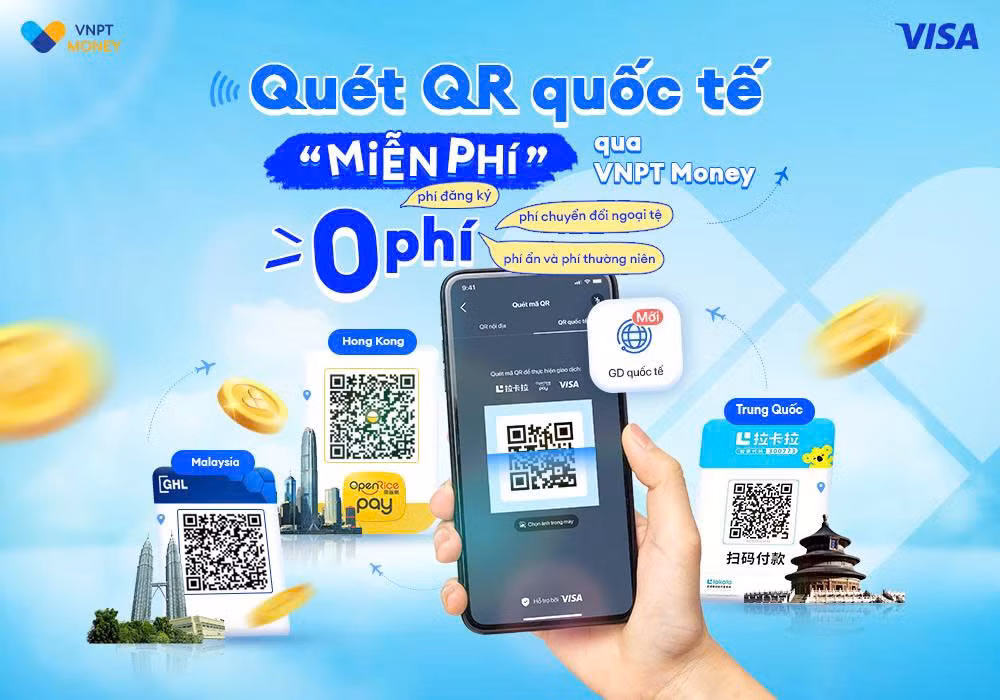 Visa và VNPT Money ra mắt tính năng Giao dịch quốc tế -0