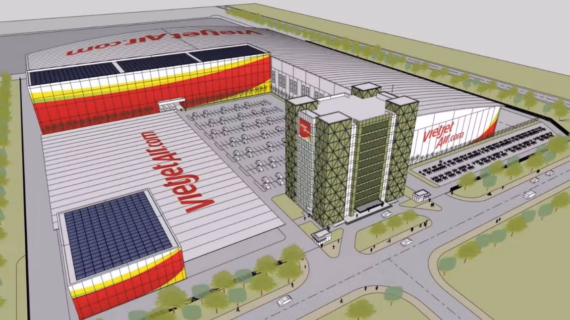 Vietjet cất nóc hangar chuẩn quốc tế, khai trương chuyến bay tới Cảng Hàng không quốc tế Long Thành -0