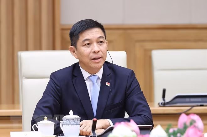Thủ tướng Phạm Minh Chính tiếp Chủ tịch Quốc hội Singapore Chuan-Jin -0
