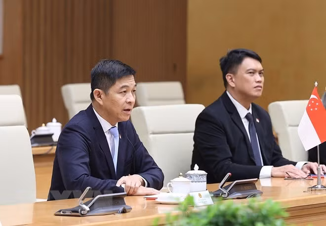 Thủ tướng Phạm Minh Chính tiếp Chủ tịch Quốc hội Singapore Chuan-Jin -0