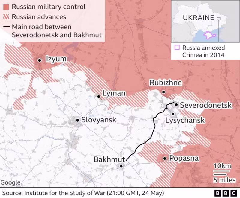 Ukraine mất thị trấn chiến lược ở Donetsk, bị đẩy lùi ở Lugansk -0