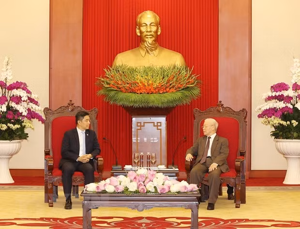 Tổng Bí thư đánh giá cao thành tựu hợp tác Việt Nam-Singapore -0