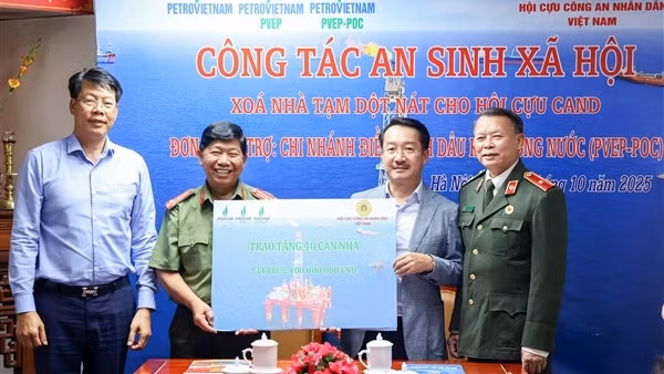 Hội Cựu CAND và PVEP-POC chung tay xây dựng 40 mái ấm nhân ái